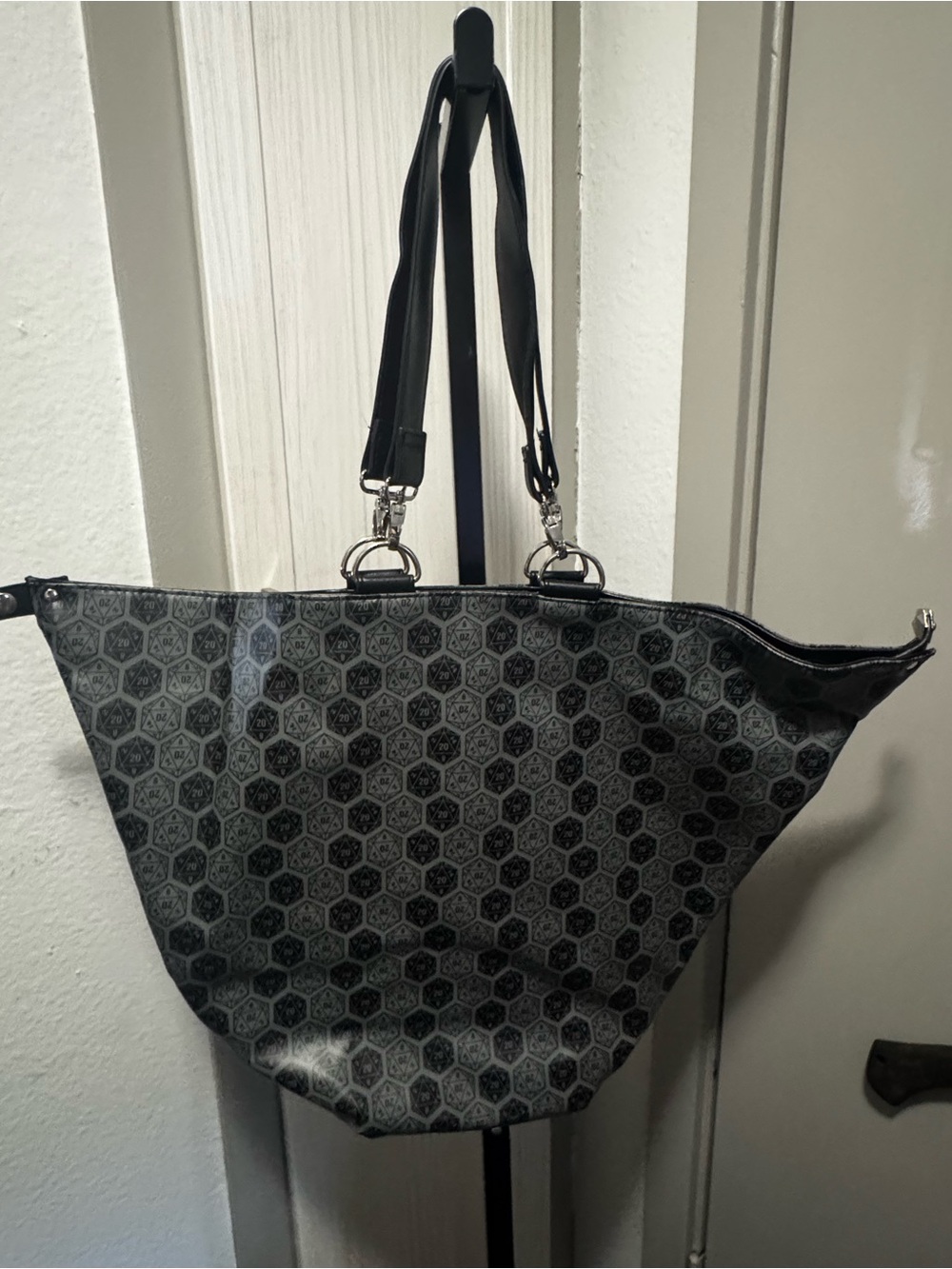 D20 Pattern Tote Bag - Shoulder Carry